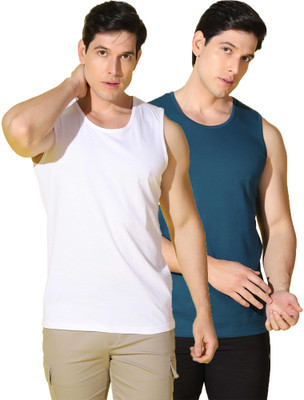 WOOSTRO Solid Men Scoop Neck Multicolor T-Shirt