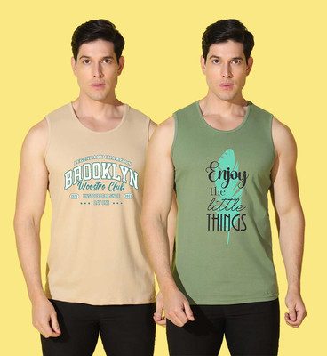 WOOSTRO Graphic Print Men Scoop Neck Multicolor T-Shirt
