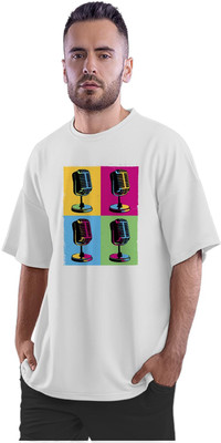 TheFreedomStore Printed Men Round Neck White T-Shirt