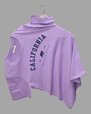 Magneto Printed Men Crew Neck Purple T-Shirt