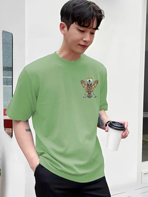 xpecto style Printed Men Round Neck Green T-Shirt