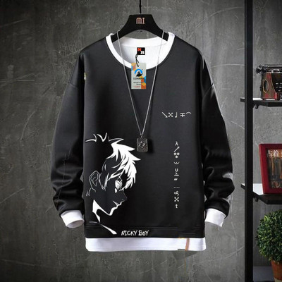 Conway Printed Men Round Neck Black T-Shirt