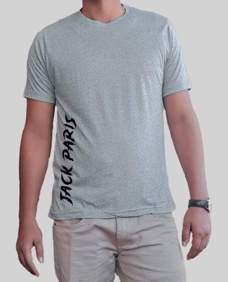 Jack Paris Typography Men Round Neck Red T-Shirt