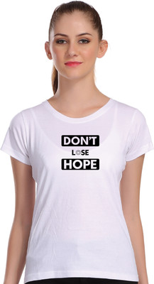 APE Graphic Print Women Round Neck White T-Shirt
