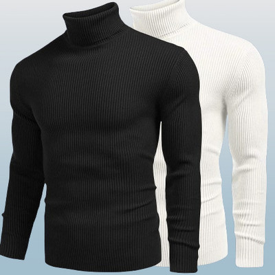 BELACHY Solid High Neck Casual Men Multicolor Sweater