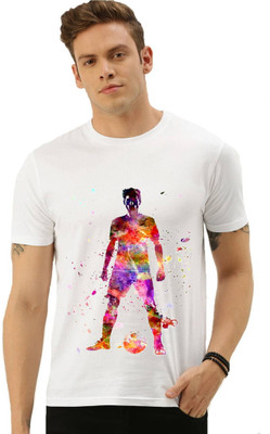 HamsaMART Solid Men Round Neck White T-Shirt