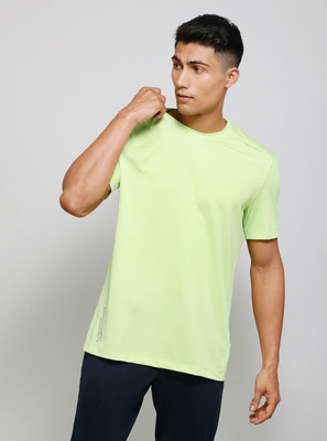 JOCKEY Solid Men Round Neck Green T-Shirt