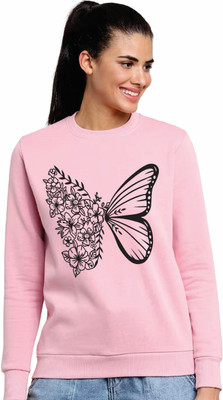 JOZMER Graphic Print Women Round Neck Pink T-Shirt