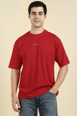 Allen Solly Graphic Print Men Crew Neck Red T-Shirt