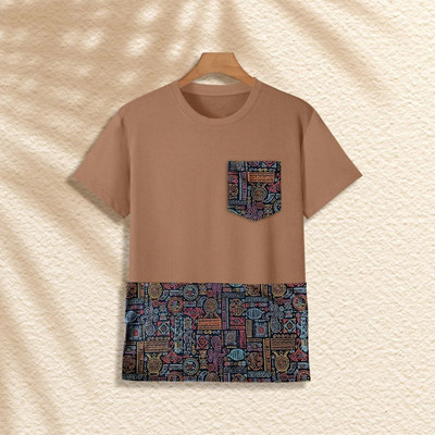 AKSHILU ENTERPRISE Printed Men Round Neck Multicolor T-Shirt