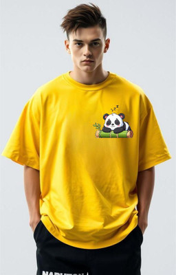 Goodsignn Printed Men Round Neck White T-Shirt