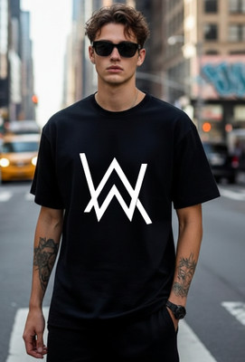 Uniplanet Store Printed Men Round Neck Black T-Shirt