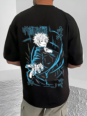SCOTT FINCHER Graphic Print Men Round Neck Black T-Shirt