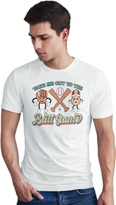 Seek Buy Love Printed Men Round Neck White T-Shirt