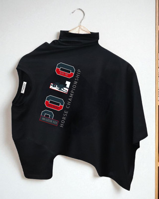Magneto Printed Men Round Neck Black T-Shirt