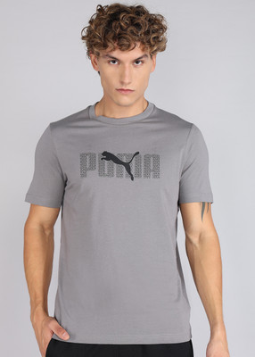 PUMA Printed Men Crew Neck Grey T-Shirt