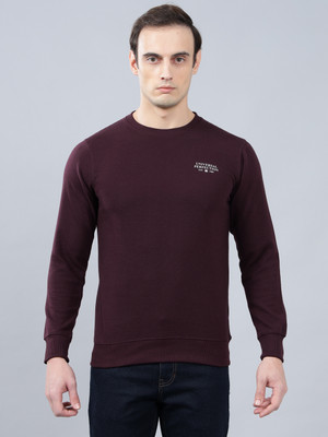 CANTABIL Full Sleeve Self Design Men Sweatshirt