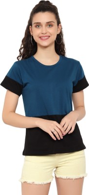 Parasmani Self Design Women Polo Neck Green T-Shirt