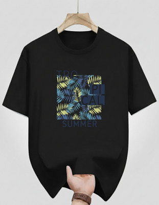 Magneto Printed Men Round Neck Black T-Shirt