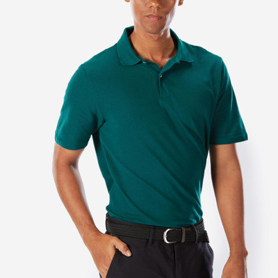 Inesis By Decathlon Solid Men Polo Neck Green T-Shirt