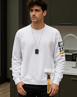 Teezler Printed Men Round Neck White T-Shirt