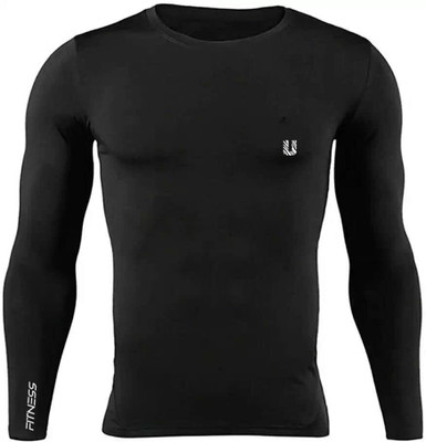 unbeatable Colorblock Men Round Neck Black T-Shirt