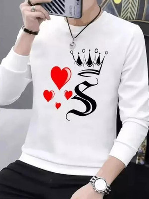 ApheFashion Printed, Typography Men Round Neck White T-Shirt