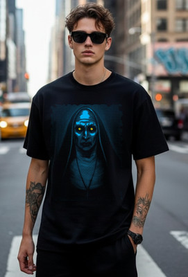 Uniplanet Store Printed Men Round Neck Black T-Shirt