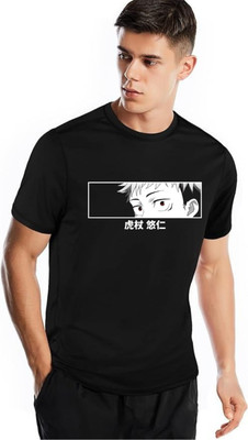 ADDYLIFESTYLE Graphic Print Men Round Neck Black T-Shirt