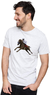 GPGARMENTSS Printed Men Round Neck White T-Shirt