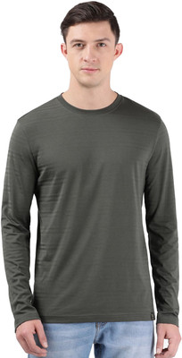 JOCKEY Solid Men Round Neck Dark Green T-Shirt