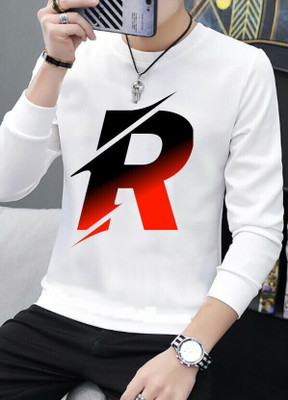 Snojh Printed Men Round Neck White T-Shirt