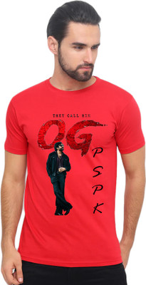 Tee Gallery Printed, Typography Men Round Neck Red T-Shirt