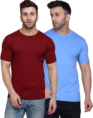 MINISTRY OF FRIENDS Solid Men Round Neck Multicolor T-Shirt