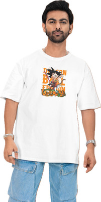 wardorbe choice Printed Men Round Neck White T-Shirt