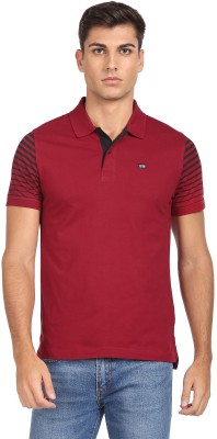 Arrow Sport Printed Men Polo Neck Red T-Shirt