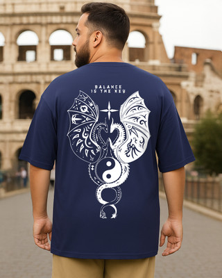 BEWAKOOF Graphic Print Men Round Neck Blue T-Shirt