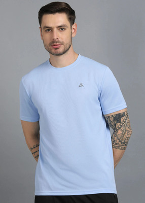 Adrenex Solid Men Round Neck Multicolor T-Shirt