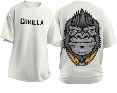DAVINCITHREAD Graphic Print Men Round Neck White T-Shirt