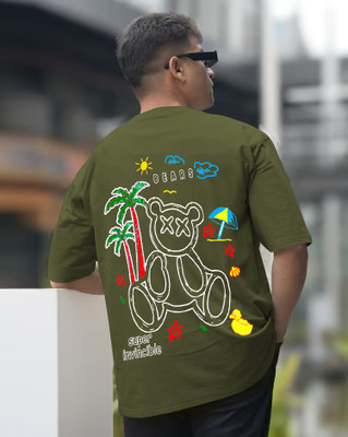 LGGARMENTS Graphic Print Men Round Neck Green T-Shirt