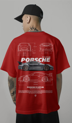 Harble Graphic Print, Printed Men Round Neck Red T-Shirt