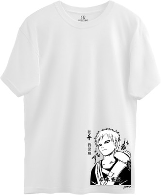 Restart Trend Printed Men Round Neck White T-Shirt
