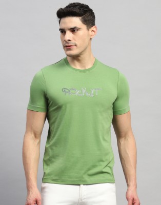 Rock.it Typography Men Round Neck Green T-Shirt