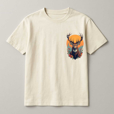 DARK DEVIL Graphic Print Men Round Neck White T-Shirt