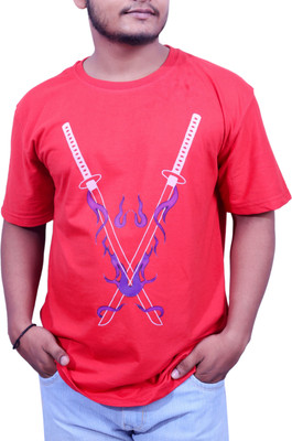 Mala Exports Graphic Print Men Round Neck White T-Shirt