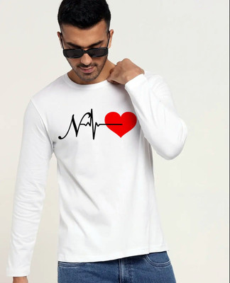 PARA HILLS Printed Men Round Neck White T-Shirt