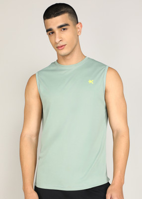 HRX by Hrithik Roshan Graphic Print Men Round Neck Light Green T-Shirt