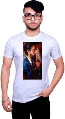 NITYANAND CREATIONS Printed Men Round Neck White T-Shirt