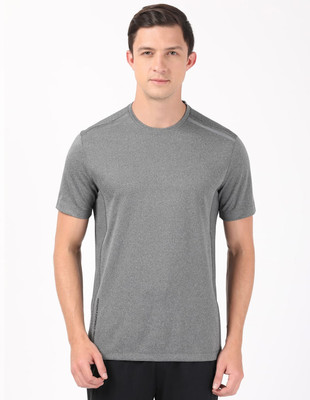 JOCKEY Solid Men Round Neck Black T-Shirt