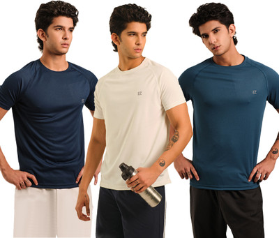 Sirtex Eazy Printed Men Round Neck White T-Shirt